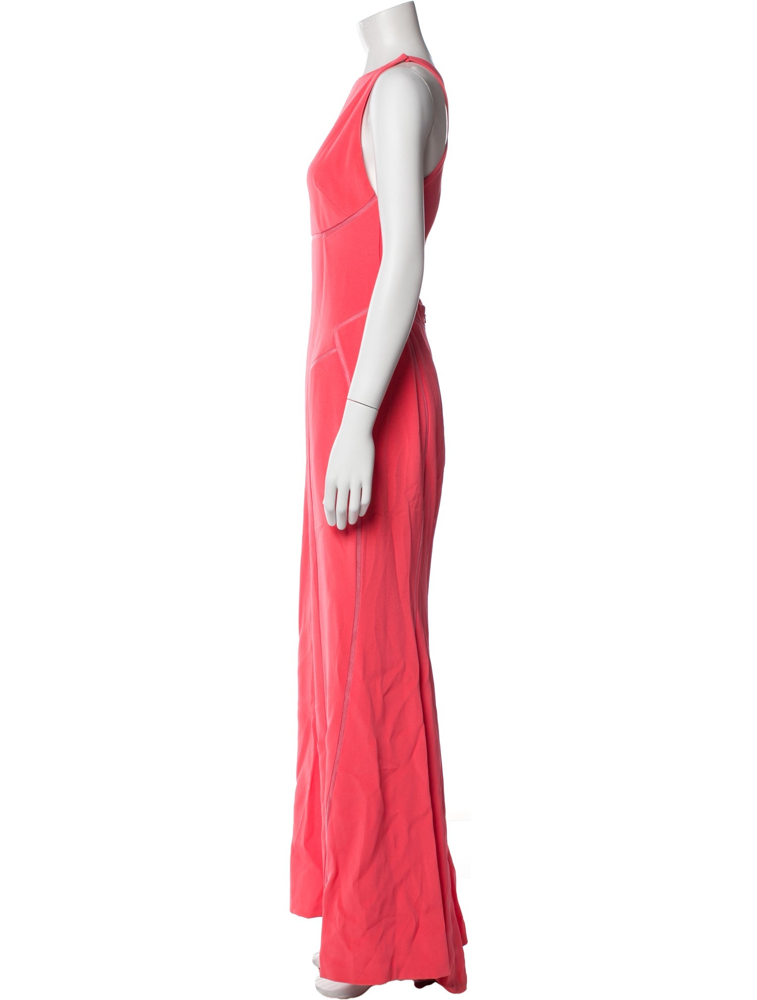 j mendel silk crew neck dress FRONT DRAPING BIAS SILK CREPE GOWN 10