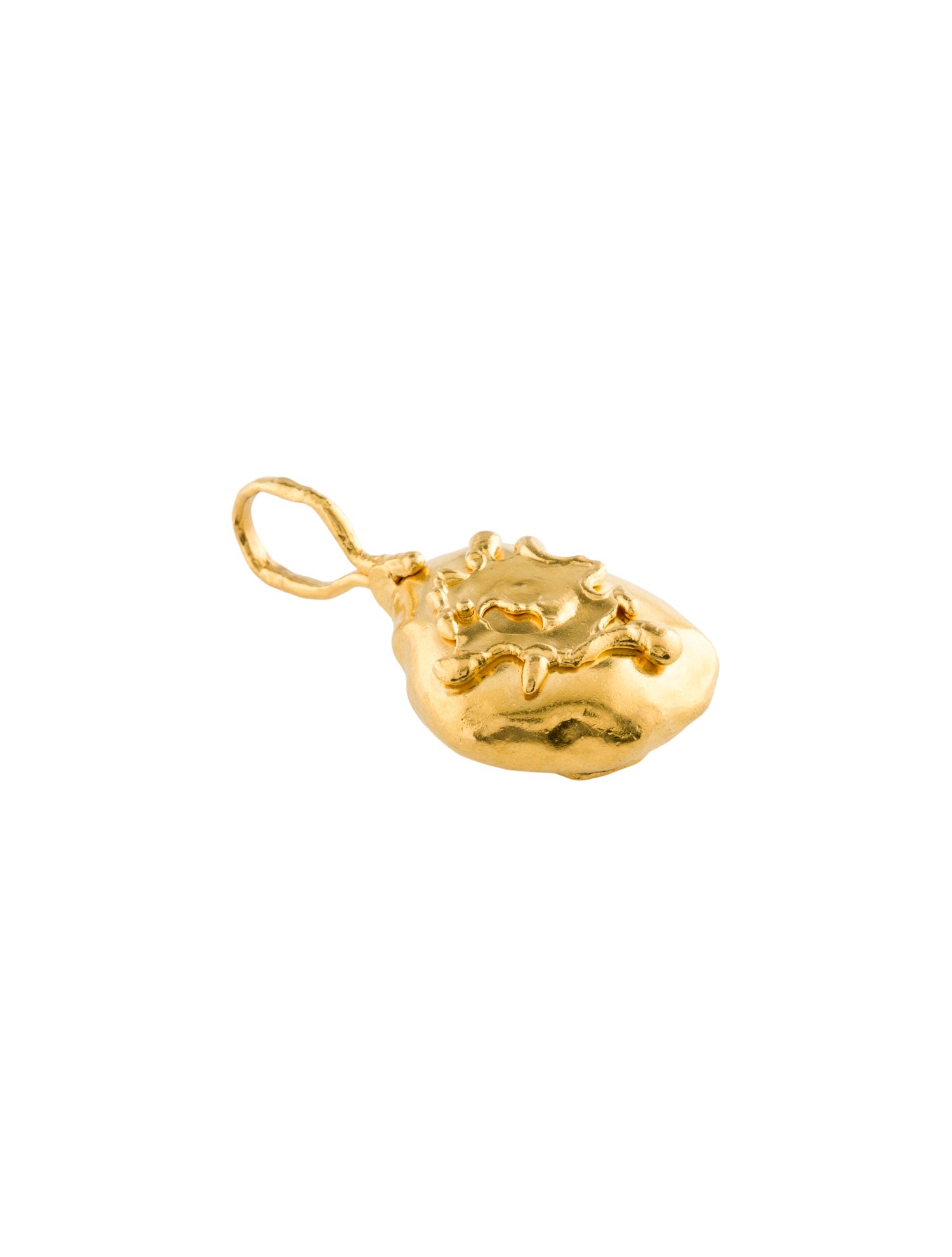 Jean Mahie 22K Vintage Sculptural Abstract Pendant