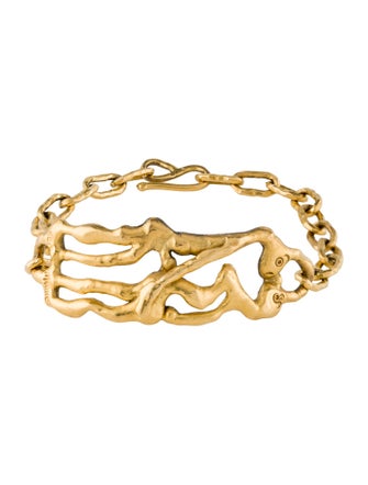 Jean Mahie 22K Center Station Link Bracelet