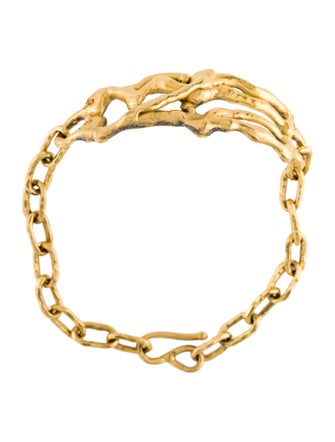 Jean Mahie 22K Center Station Link Bracelet