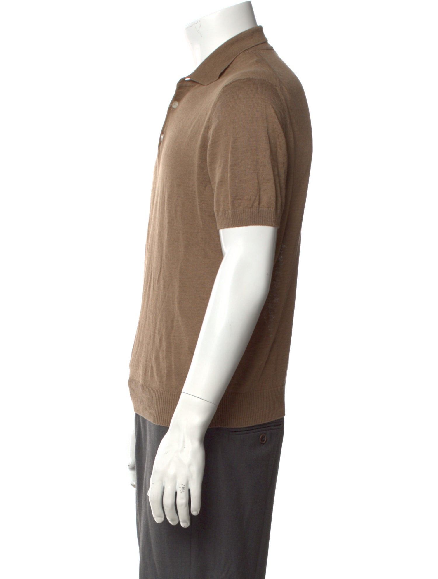 J. Mueser Linen Collar Polo Shirt