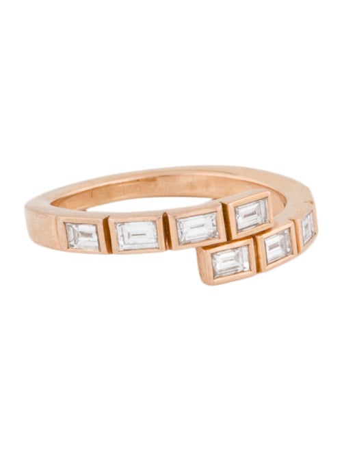 Jemma Wynne 18K Diamond Modern Deco Bypass Ring