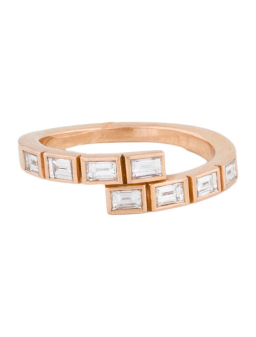 Jemma Wynne 18K Diamond Modern Deco Bypass Ring