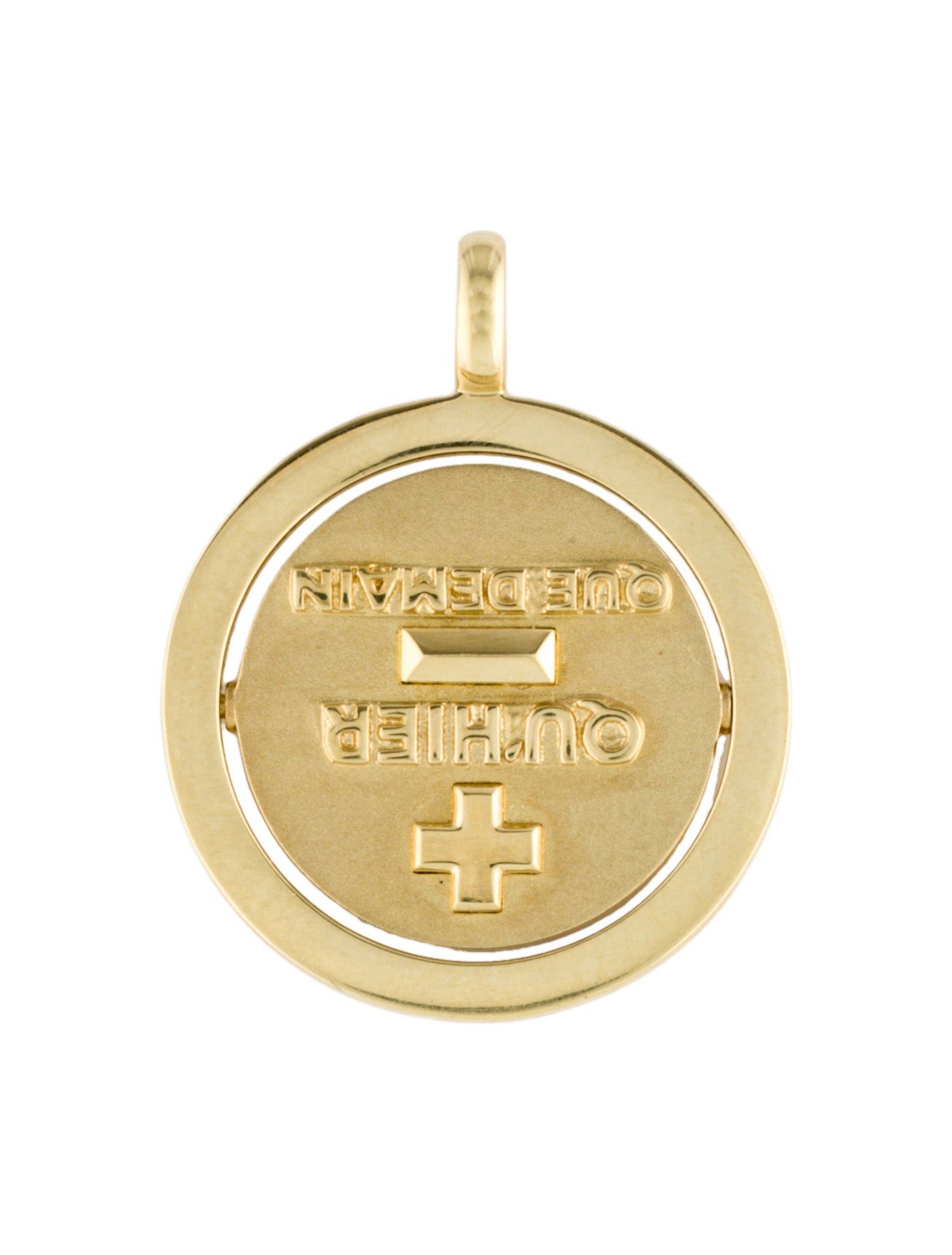 Jemma Wynne 18K Love Notes Reversible Pendant