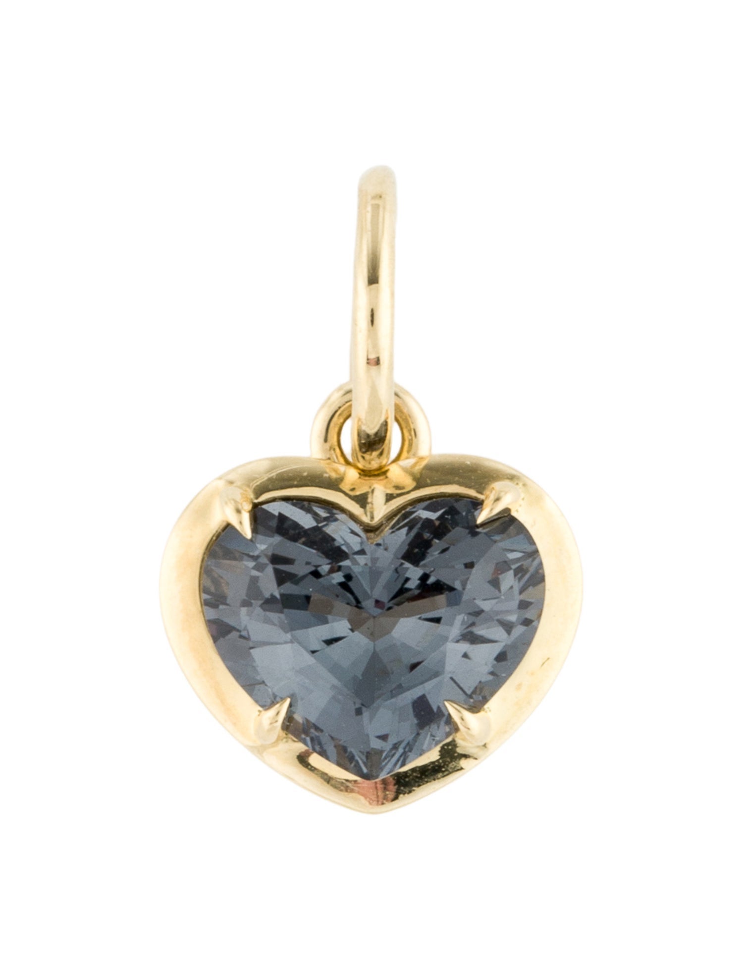 Jemma Wynne 18K Spinel Love Notes Heart Charm
