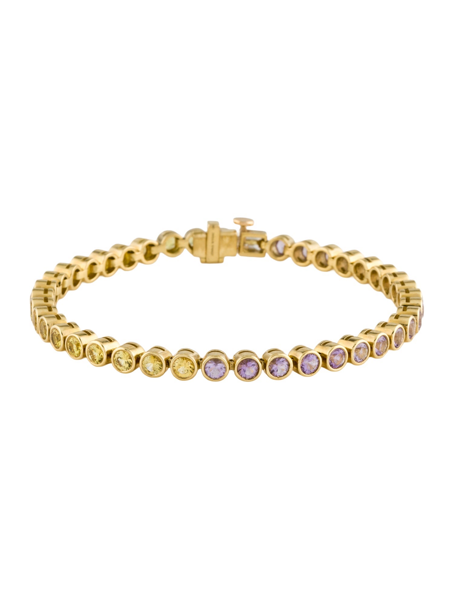 Jemma Wynne 18K Amethyst, Sapphire, & Diamond Anniversary Tennis Bracelet