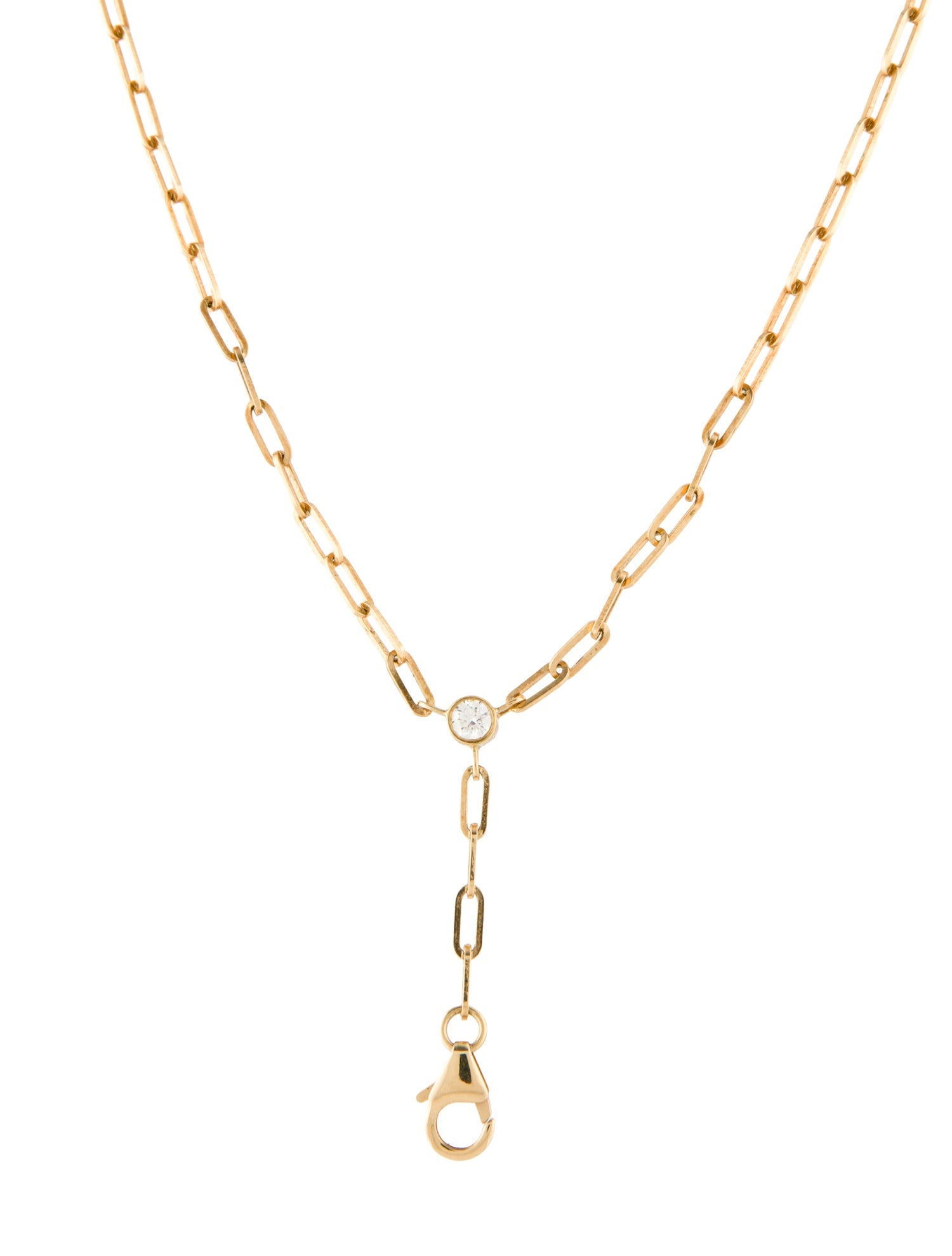 Jemma Wynne 18K Diamond Chain Lavalier Necklace