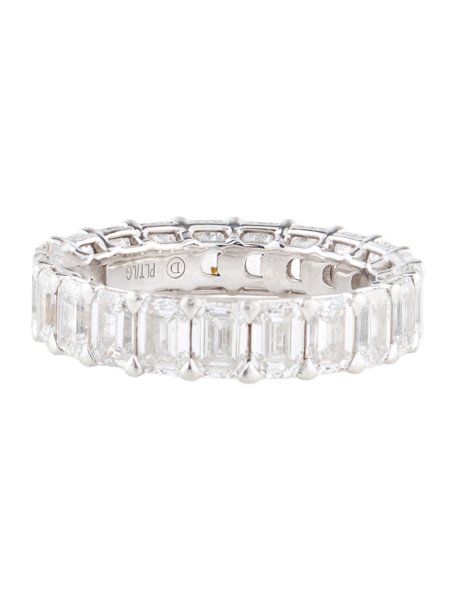 Jean Dousset Platinum 10.29ctw Lab-Grown Diamond Eternity Band
