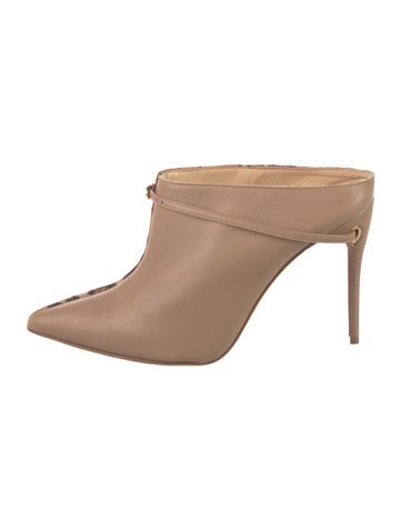 Jennifer Chamandi Pumps Leather Mules 8.5