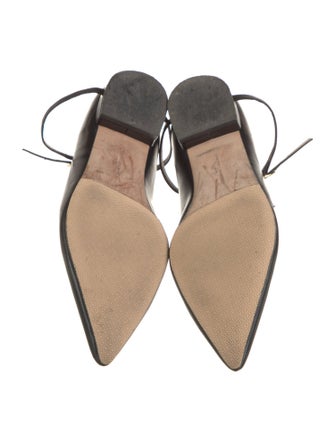 Jennifer Chamandi Leather Mary Jane Flats