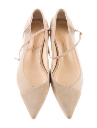 Jennifer Chamandi Suede Mary Jane Flats