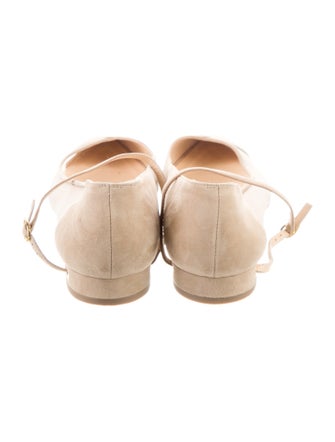 Jennifer Chamandi Suede Mary Jane Flats