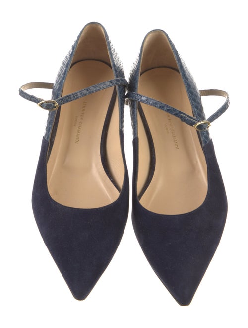Jennifer Chamandi Suede Mary Jane Flats