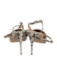 Jennifer Chamandi Snakeskin Animal Print Slingback Pumps