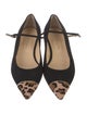 Jennifer Chamandi Suede Animal Print Ballet Flats