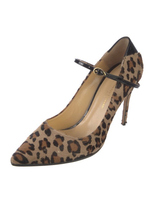 Jennifer Chamandi Suede Animal Print Pumps