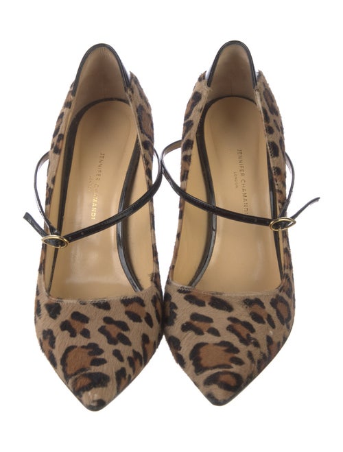 Jennifer Chamandi Suede Animal Print Pumps