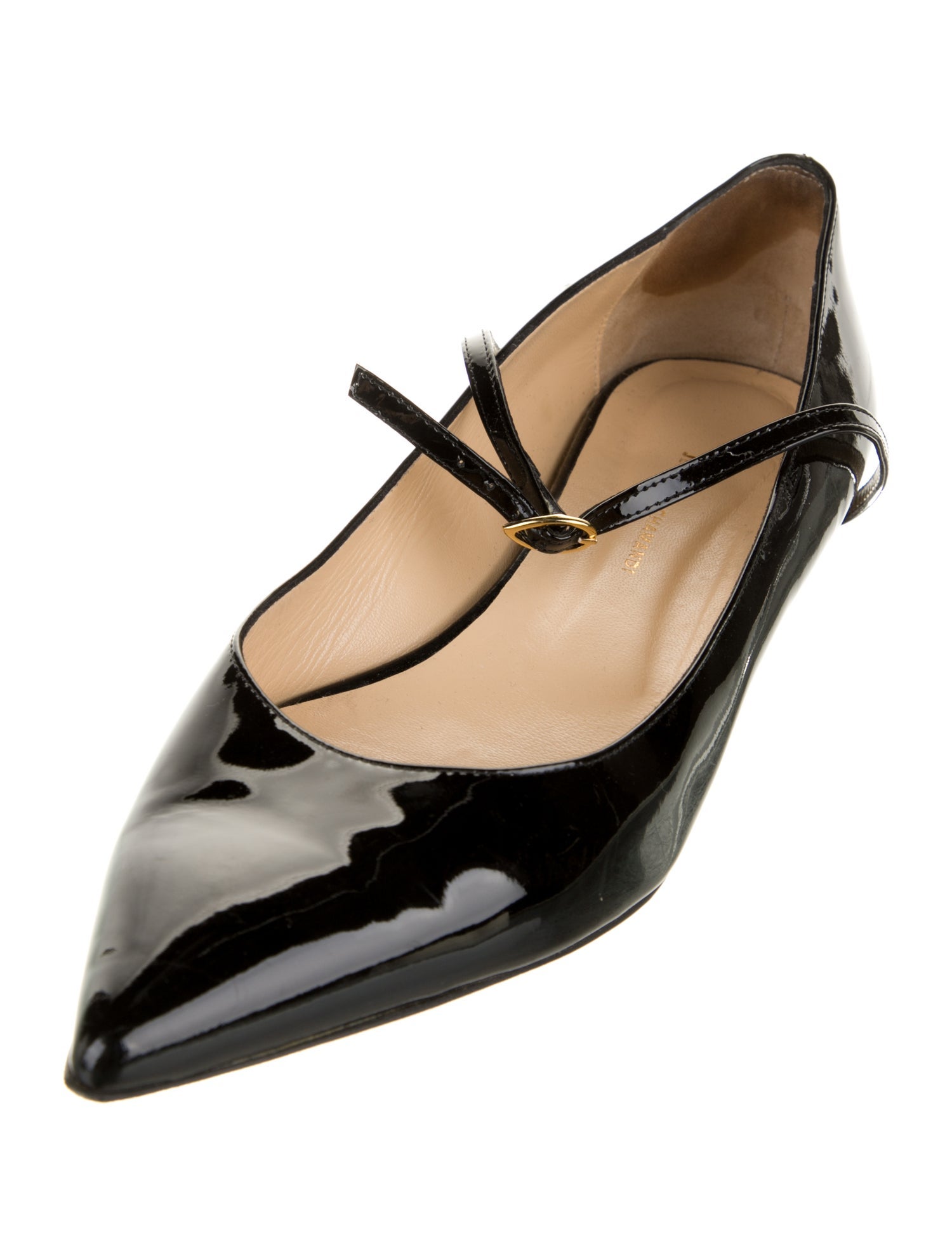 Jennifer Chamandi Patent Leather Mary Jane Flats
