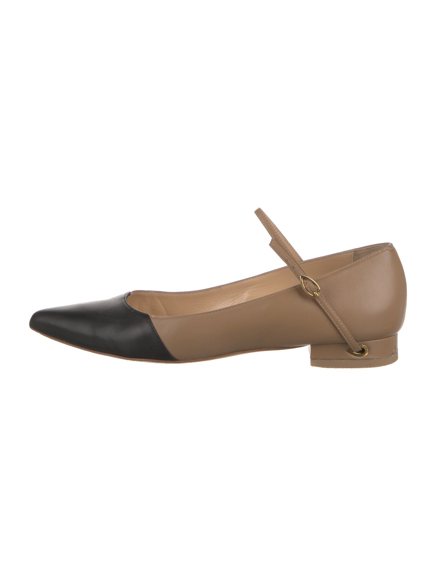 Jennifer Chamandi Leather Mary Jane Flats