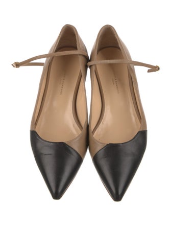 Jennifer Chamandi Leather Mary Jane Flats