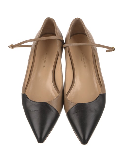 Jennifer Chamandi Leather Mary Jane Flats