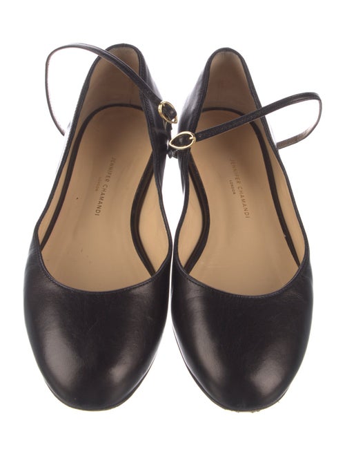 Jennifer Chamandi Leather Mary Jane Flats