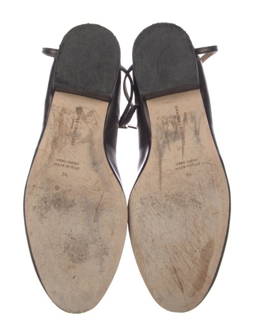 Jennifer Chamandi Leather Mary Jane Flats