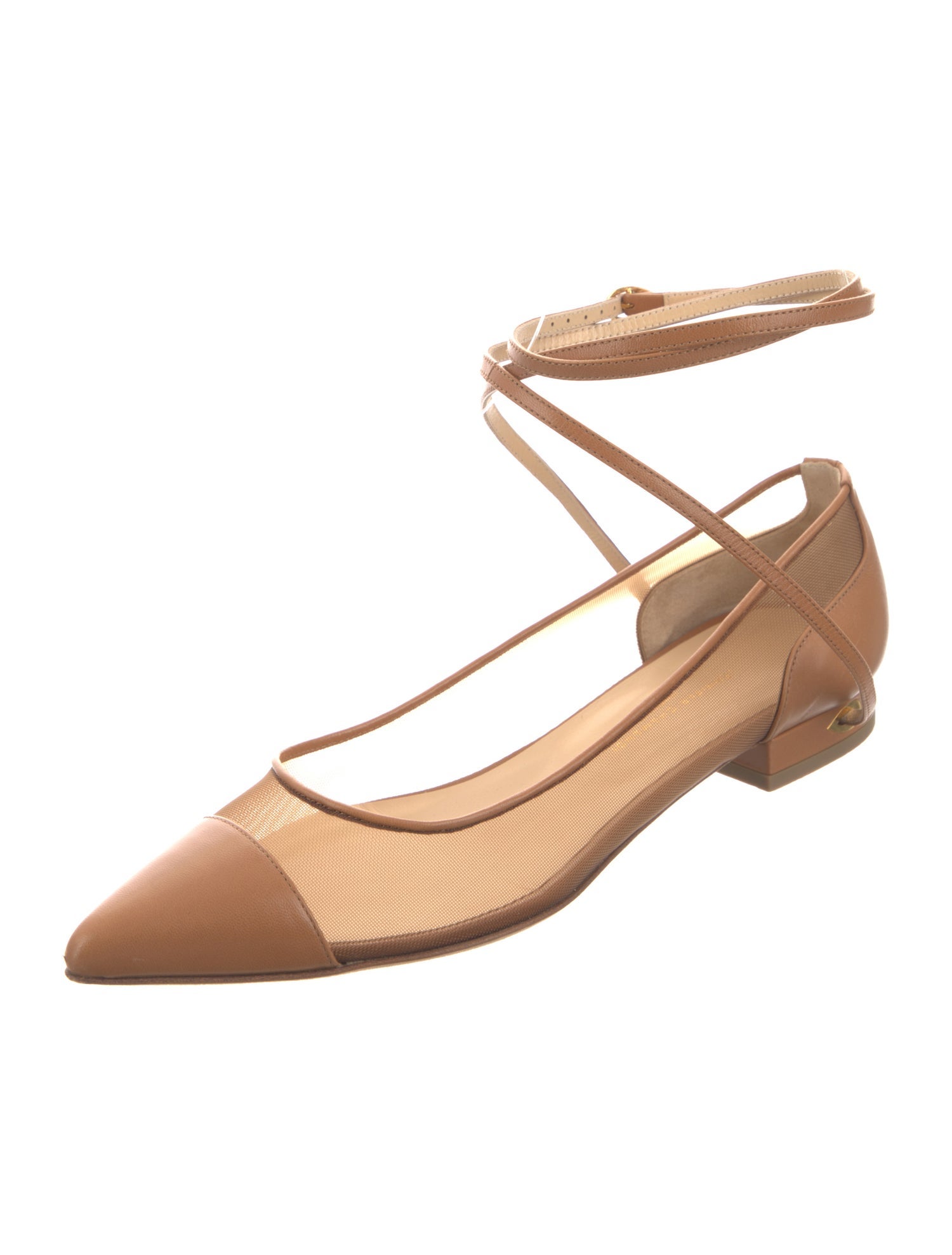 Jennifer Chamandi Leather Ballet Flats