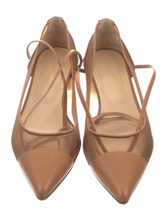 Jennifer Chamandi Leather Ballet Flats