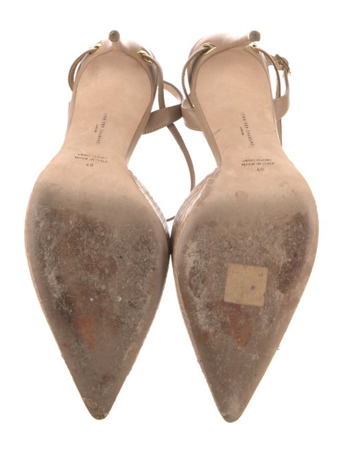 Jennifer Chamandi Leather Slingback Sandals