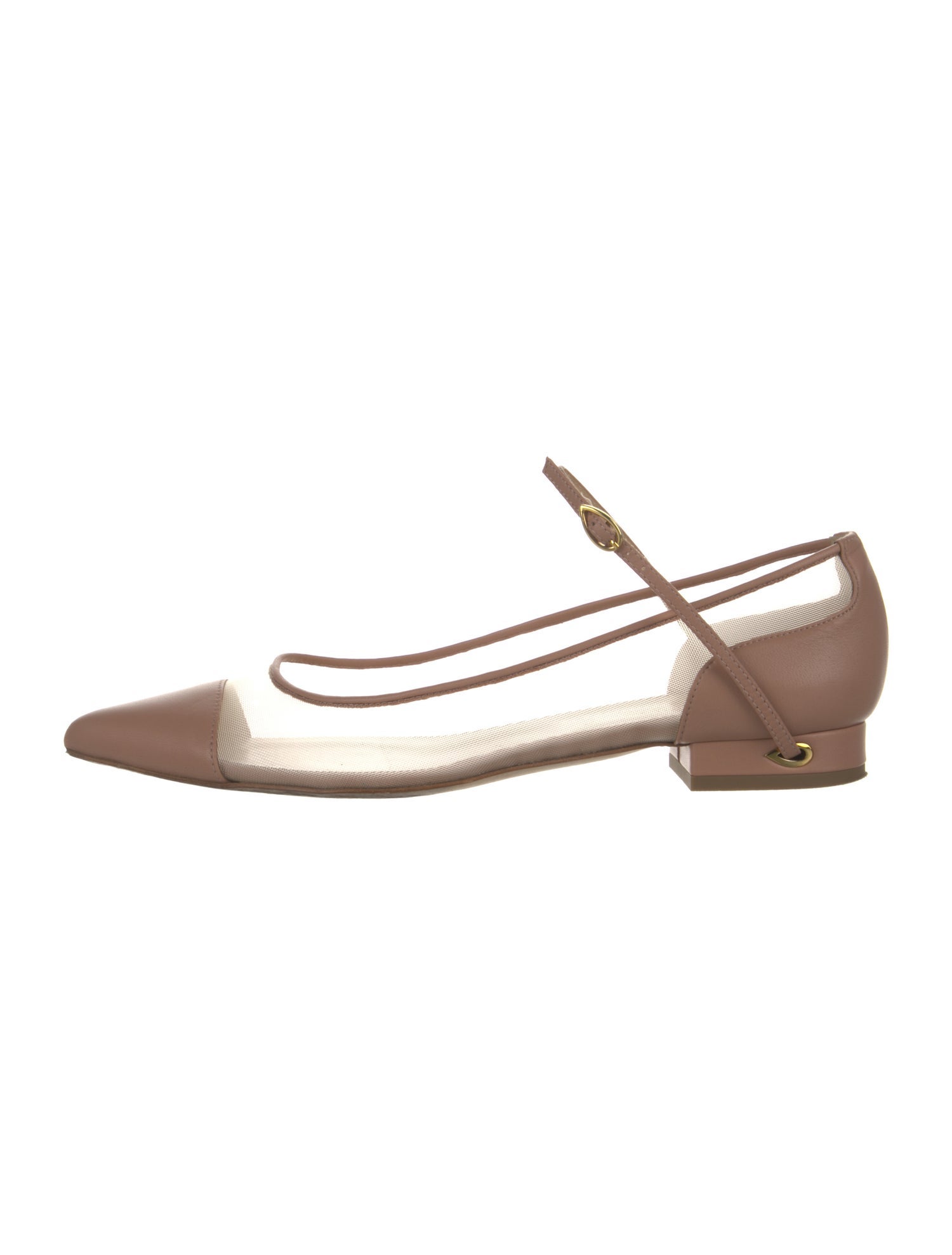Jennifer Chamandi Leather Mary Jane Flats