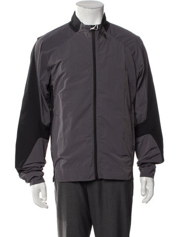 _J.l - A.l_ Outerwear Colorblock Pattern Windbreaker L