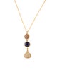 Karen Liberman Sapphire & Diamond Drop Pendant Necklace