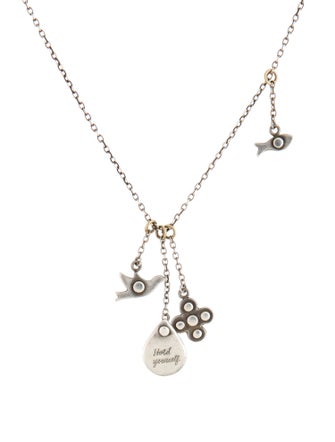 Jeanine Payer Hold Yourself Fish & Bird Pendant Necklace