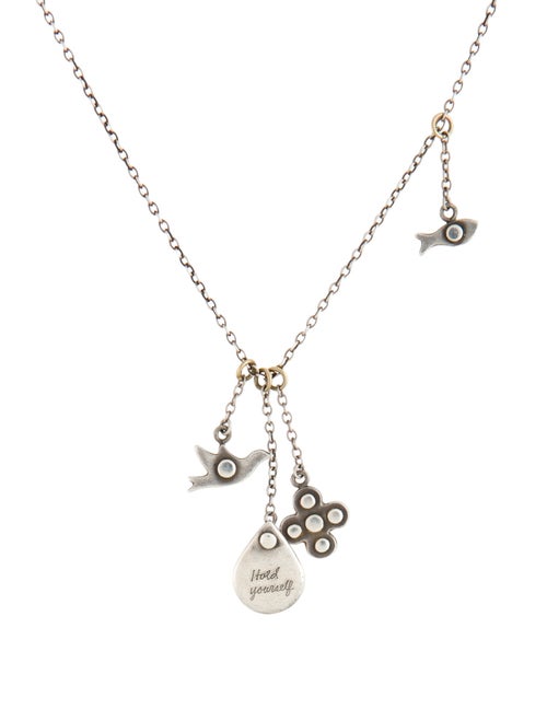 Jeanine Payer Hold Yourself Fish & Bird Pendant Necklace
