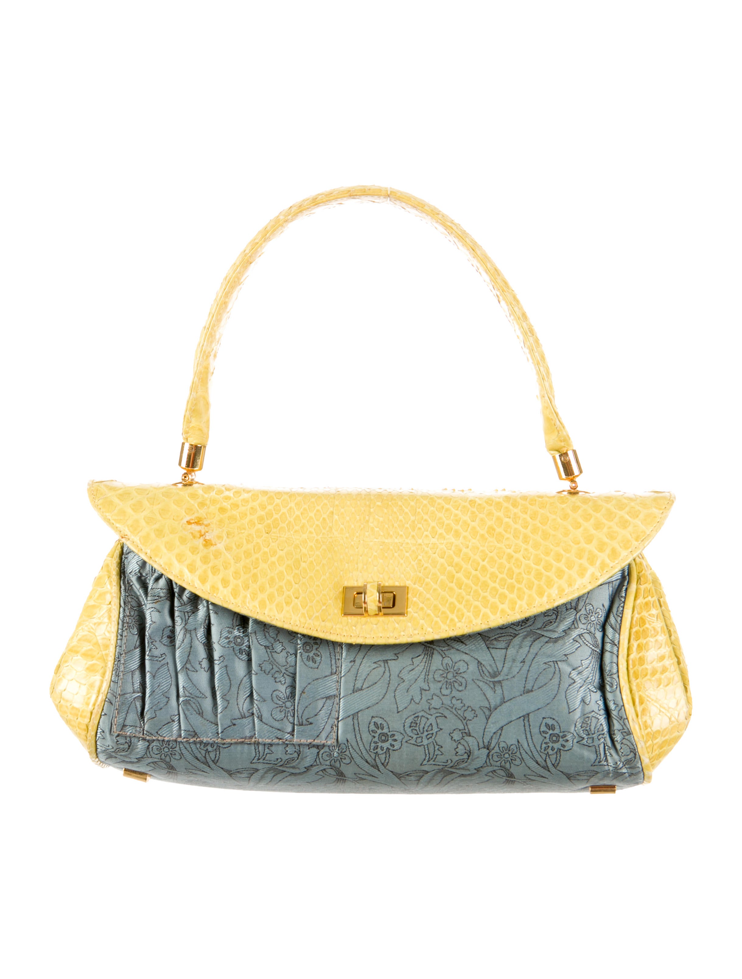 John Galliano Snakeskin Handle Bag Handbags JOH21015 The RealReal