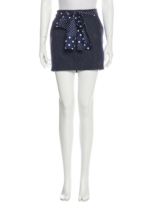 John Galliano Wool Mini Skirt Wool