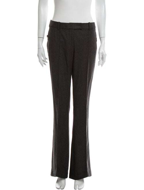 John Galliano Wool Wide Leg Pants Wool