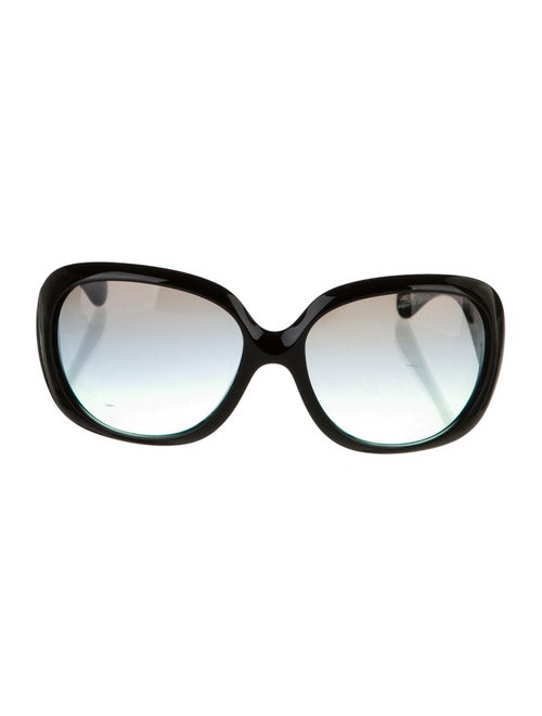 John Galliano Oversize Gradient Sunglasses Black