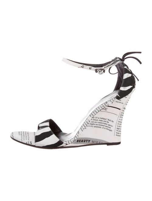 John Galliano Printed Sandals