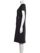John Galliano V-Neck Knee-Length Dress