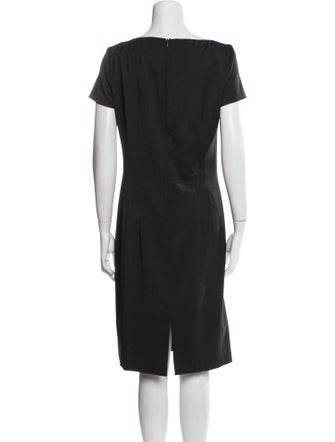John Galliano V-Neck Knee-Length Dress