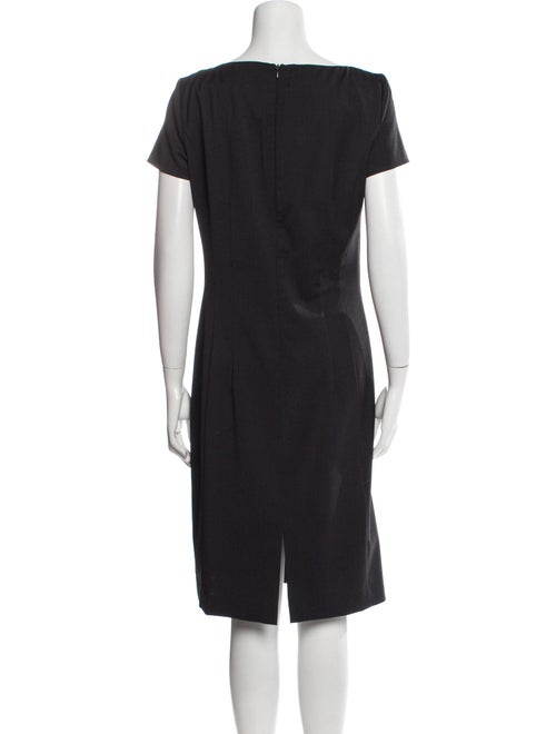 John Galliano V-Neck Knee-Length Dress