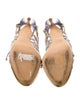 John Galliano Leather Colorblock Pattern Sandals