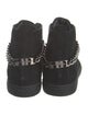 John Galliano Leather Chain-Link Accents Sneakers