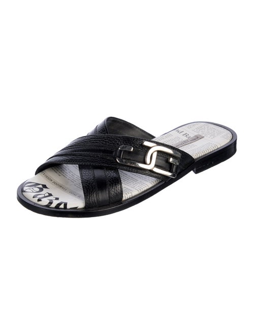 John Galliano Leather Slides