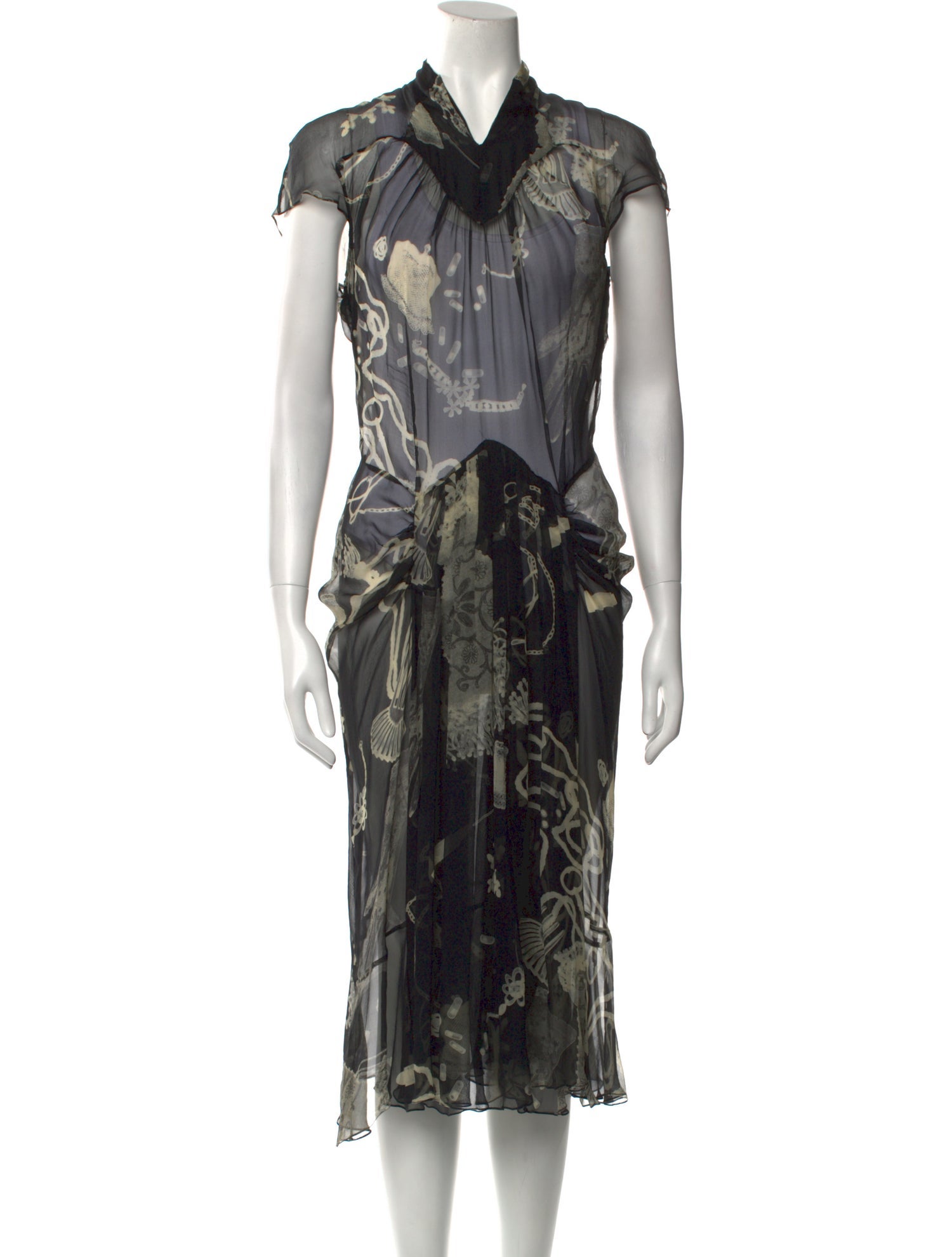 John Galliano Vintage Midi Length Dress