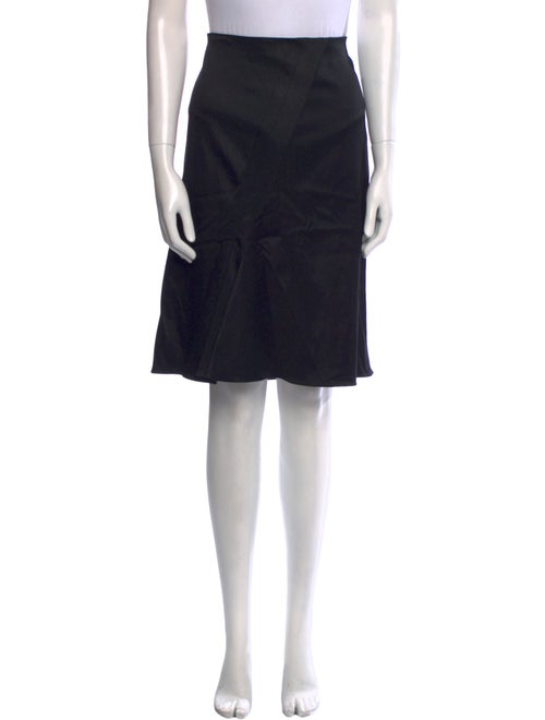 John Galliano Wool Knee-Length Skirt