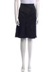 John Galliano Wool Knee-Length Skirt