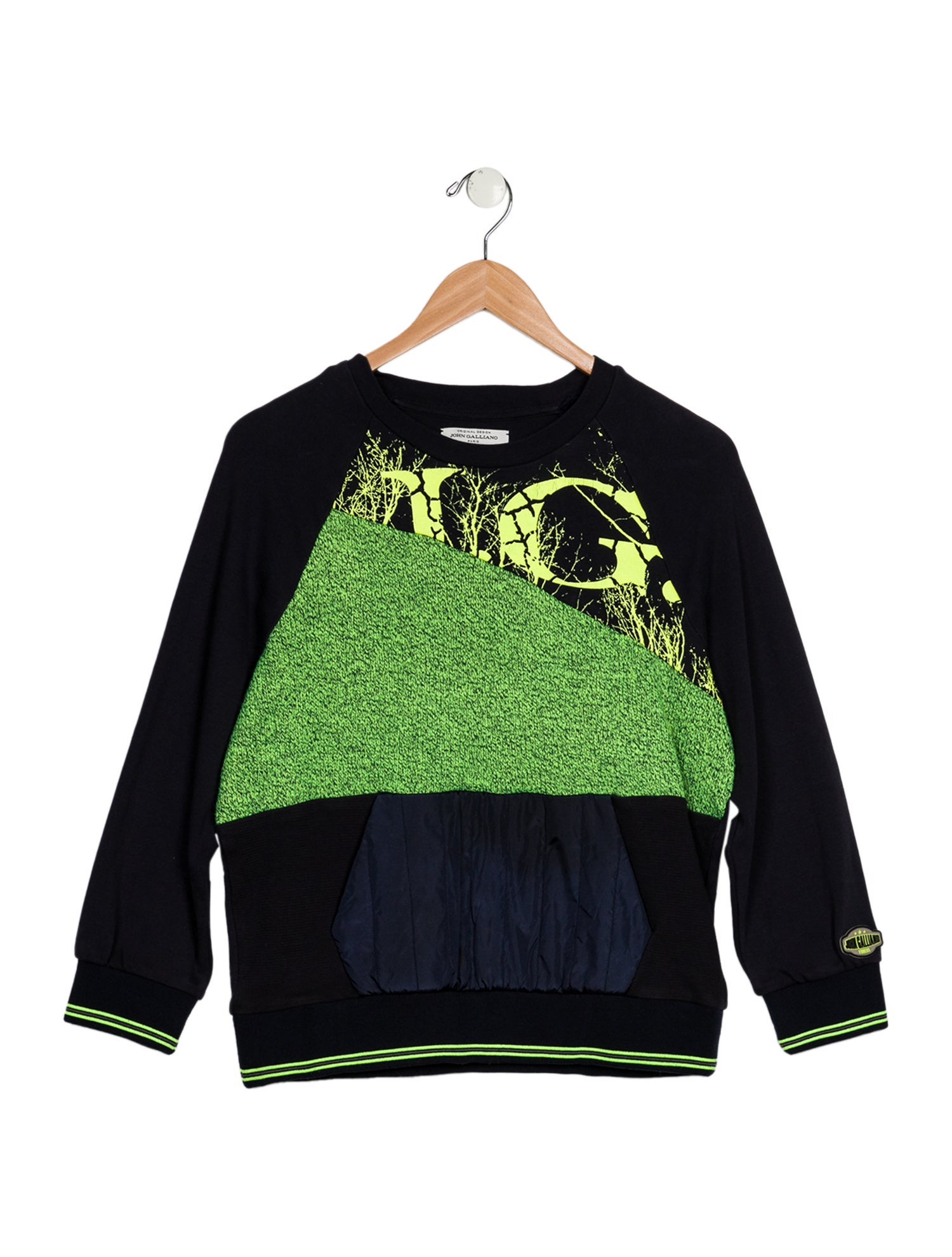 John Galliano Boys' Graphic Long Sleeve Sweatshirt